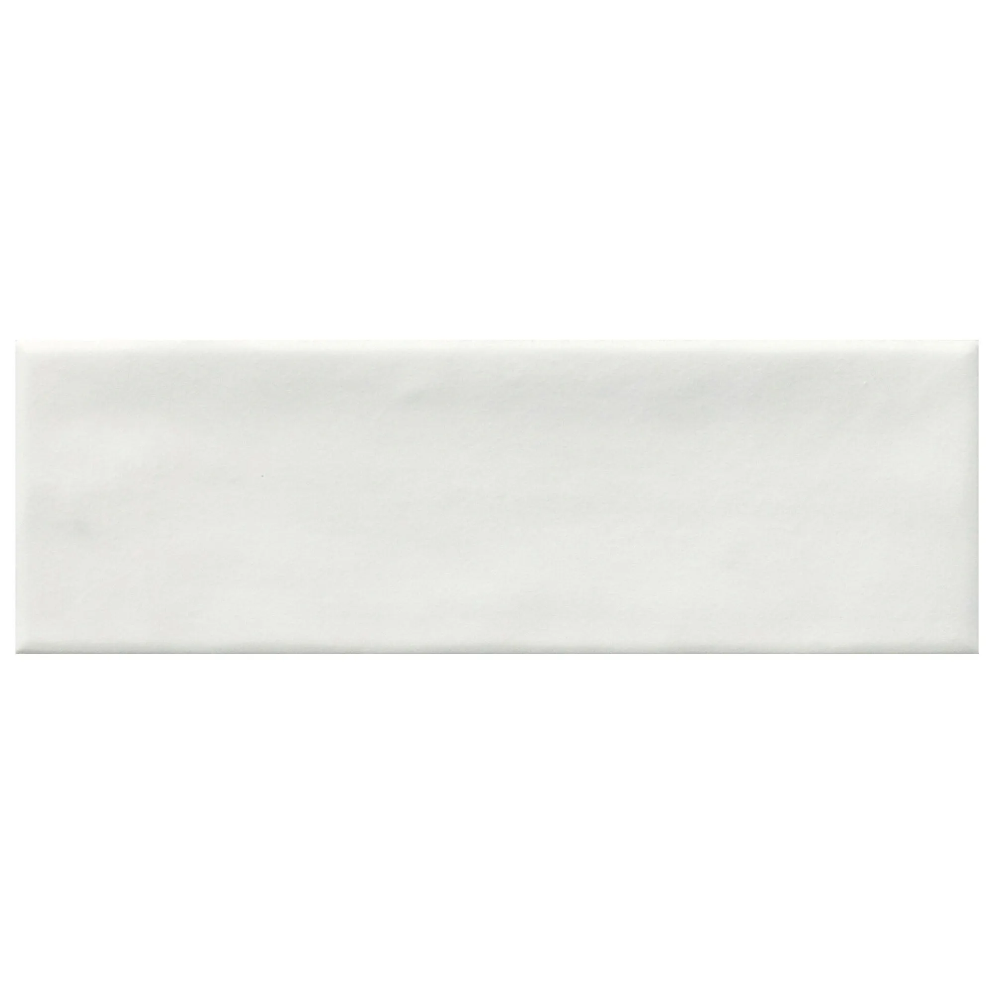 Glint White Porcelain Wall Tile 5x15cm Matt