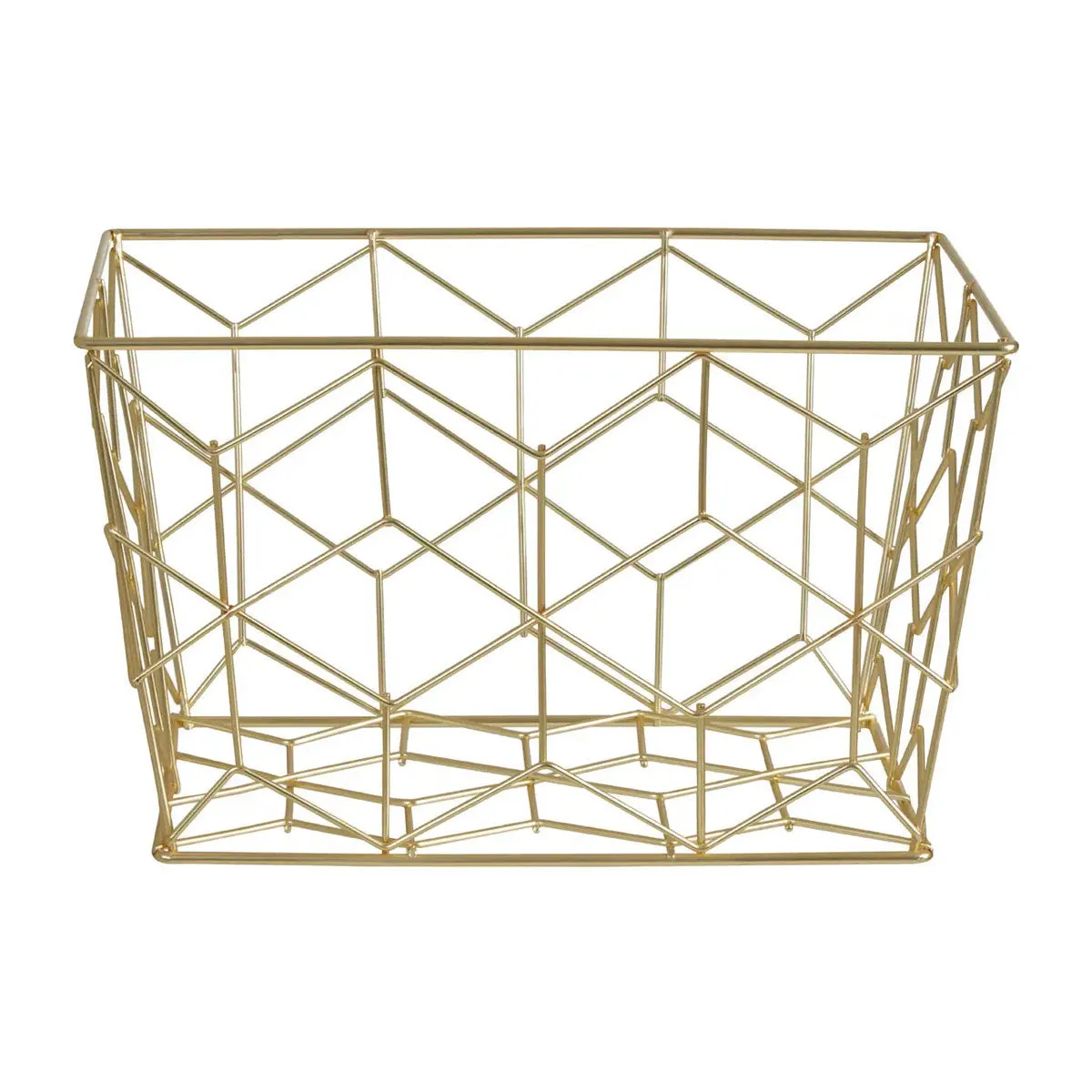 Gold Metal Storage Box Funky Chunky