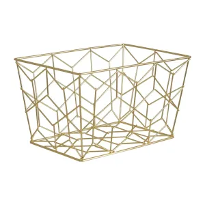 Gold Metal Storage Box Funky Chunky