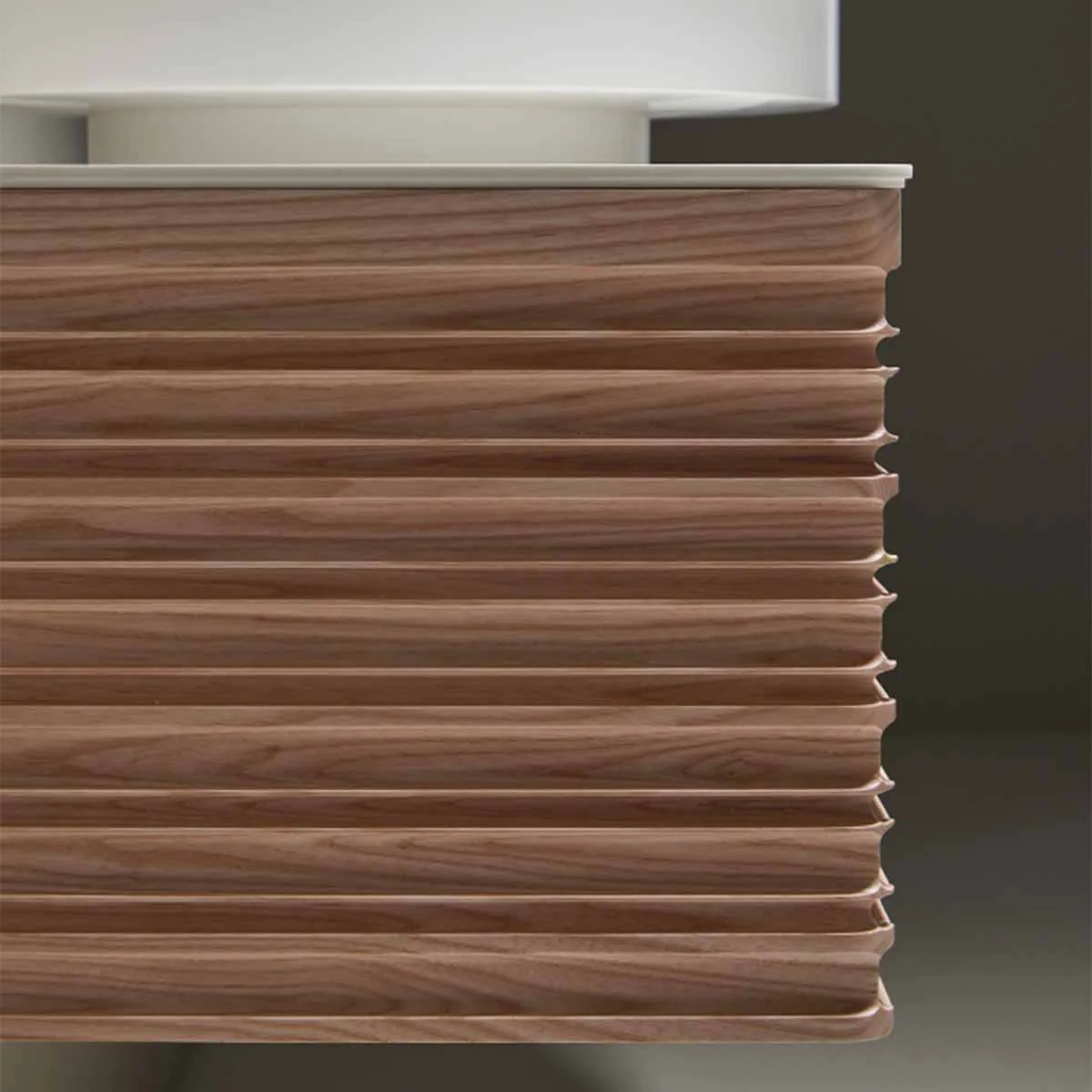 Gothenburg Maple 1000 Wall Hung Vanity Unit With Solid Surface Worktop