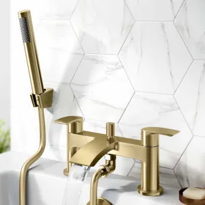 Granlusso Amalfi Bath Shower Mixer With Handset Kit