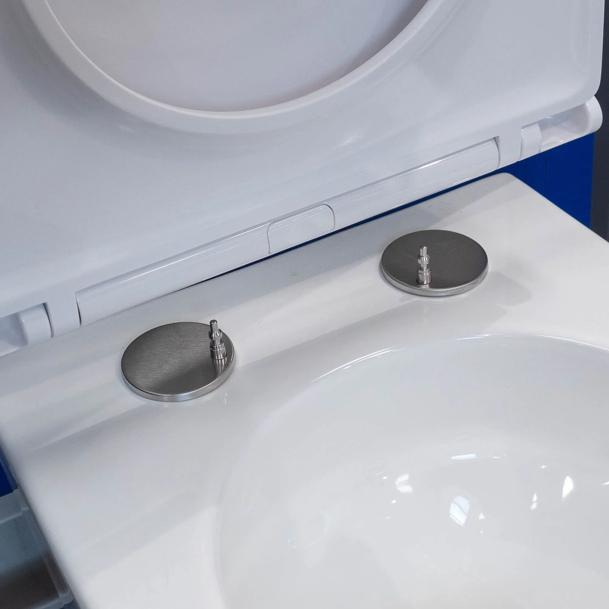 Granlusso Amalfi Rimless WC with Geberit Swirl Flush System and Soft Close Quick Release Seat