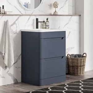 Granlusso Enzo 600 Floorstanding 2-Drawer Vanity Unit with Basin