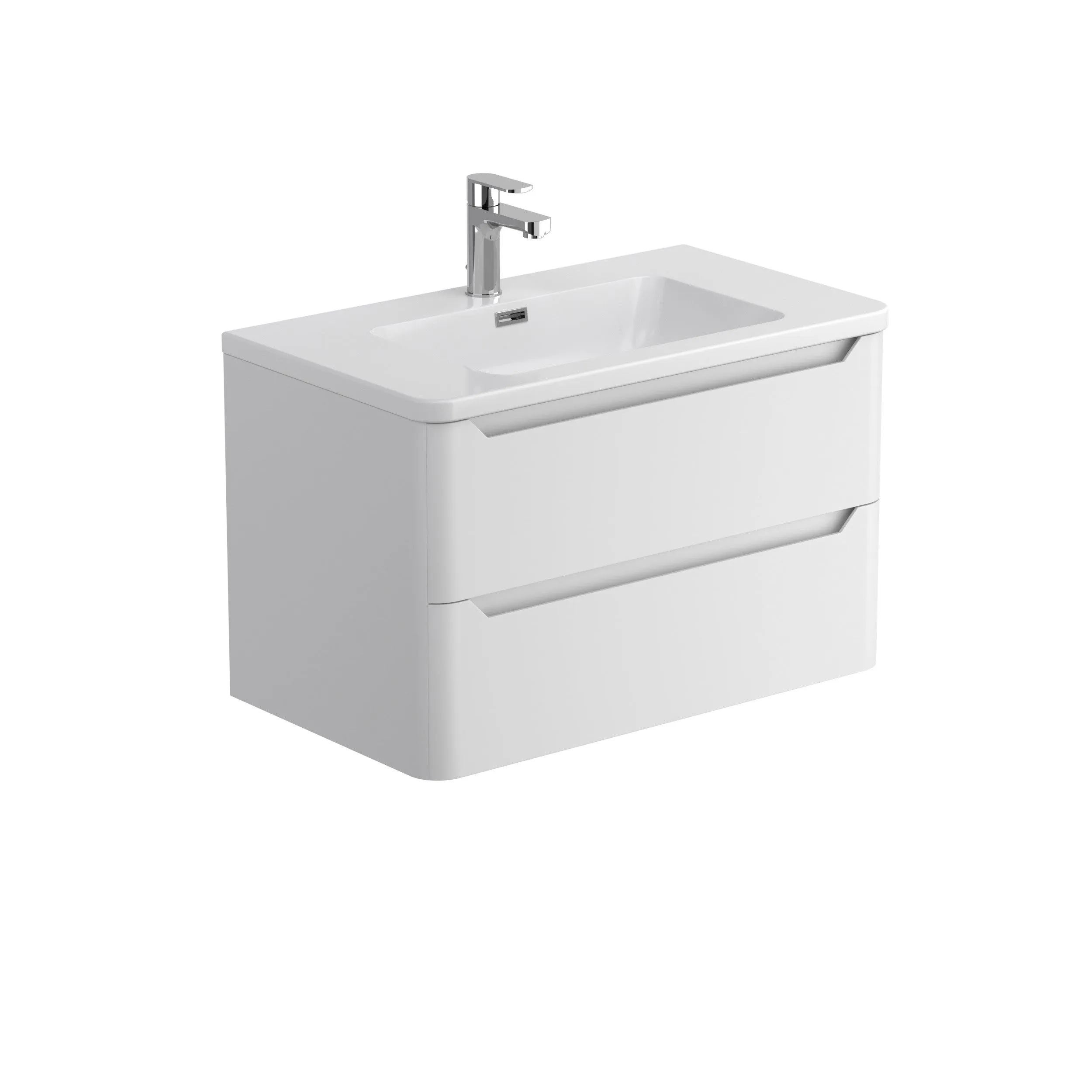 Granlusso Enzo Wall Mounted 2-Drawer Vanity Unit and Basin