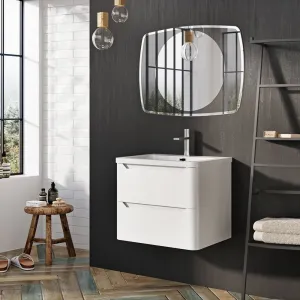 Granlusso Enzo Wall Mounted 2-Drawer Vanity Unit and Basin
