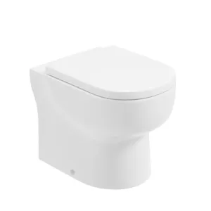 Granlusso Serenity Comfort Height Rimless Back To Wall WC Pan With Soft Close Toilet Seat