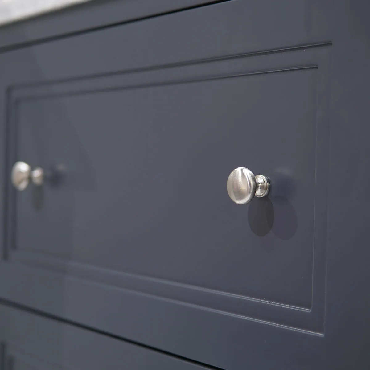Granlusso Shelbourne 650 Floorstanding Real Marble Top Vanity Unit with Basin - Midnight Grey