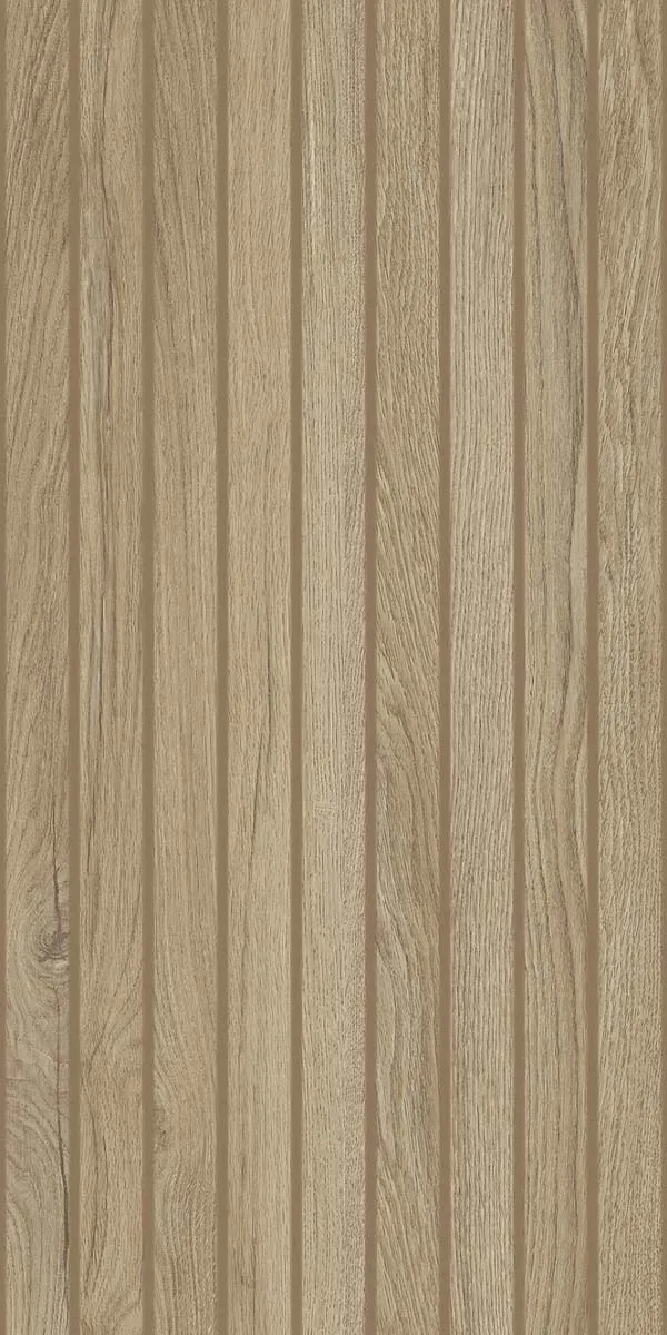 Grow Kalua Slat Wood Effect Decor Wall Tile 33x100cm Matt