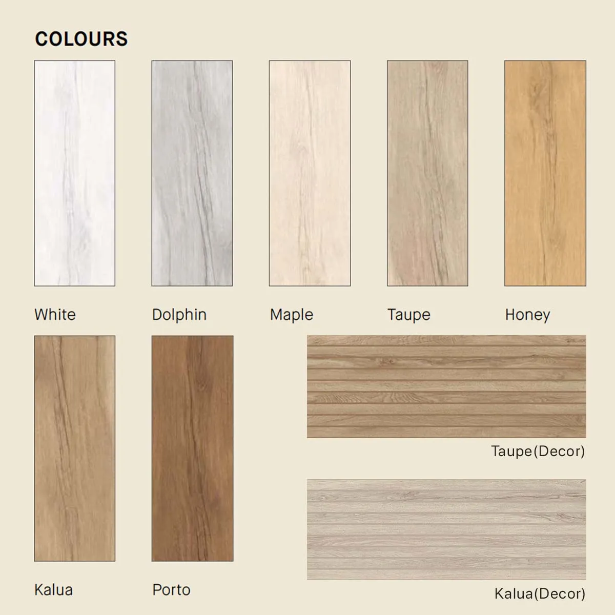 Grow White Wood Effect Porcelain Tile 24x151cm Matt