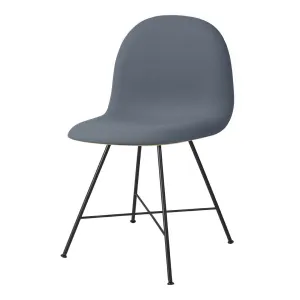 Gubi 3D Dining Chair - Center Base - Front Upholstered - Wood Shell