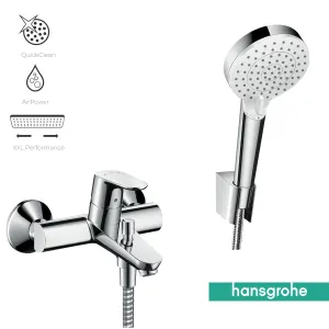 Hansgrohe Focus Single Lever Bath Mixer with Crometta Shower Handset - Chrome