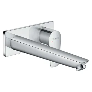 Hansgrohe Talis E Wall Mounted Single Lever Basin Mixer Tap With Waste - Chrome