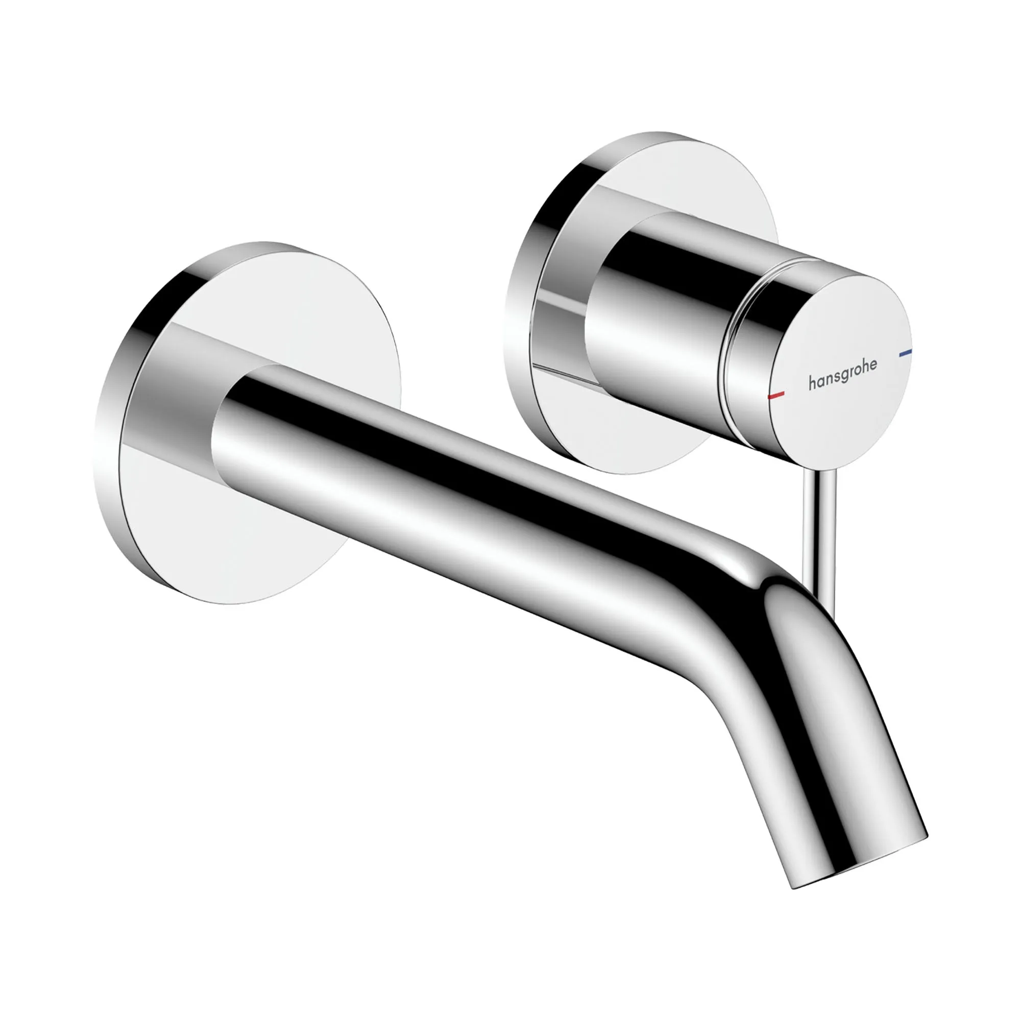 Hansgrohe Tecturis S 2 Hole Wall Mounted Basin Mixer Tap - Chrome
