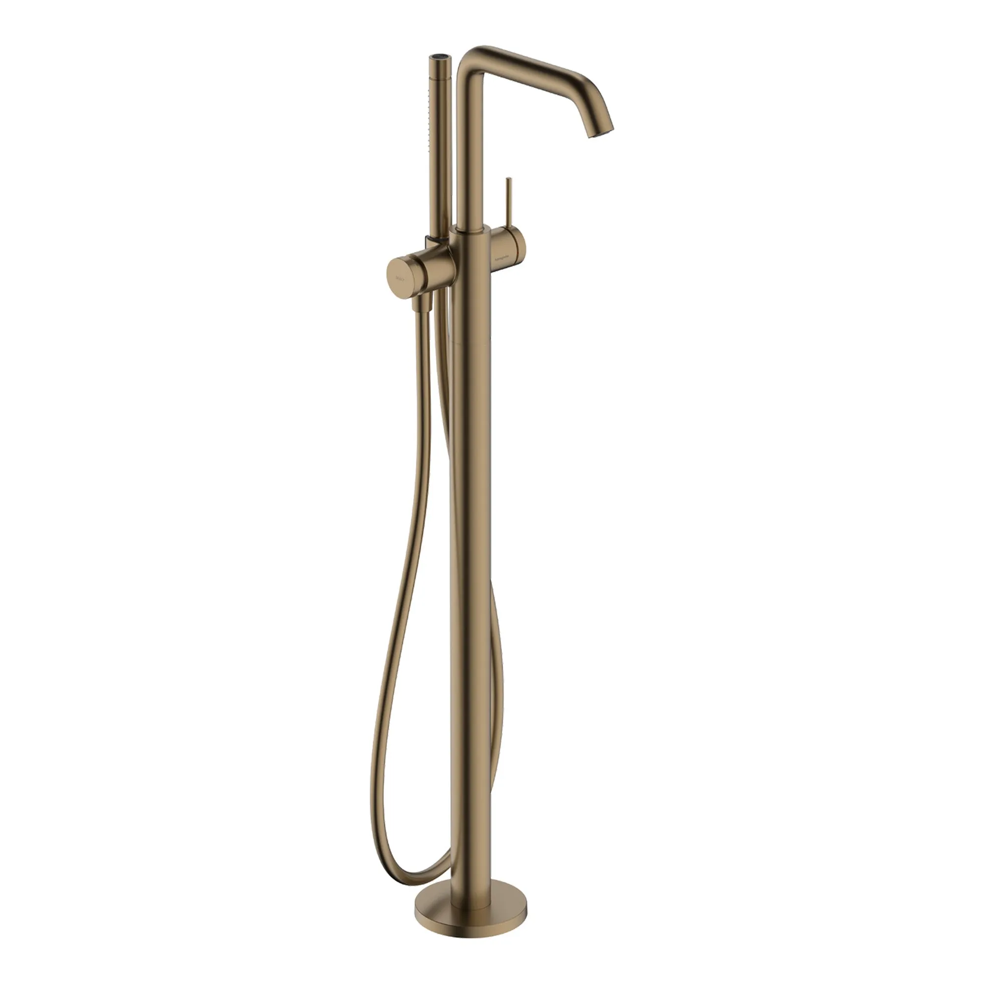 Hansgrohe Tecturis S Floorstanding Bath Shower Mixer With Handset - Brushed Bronze
