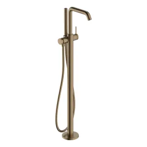Hansgrohe Tecturis S Floorstanding Bath Shower Mixer With Handset - Brushed Bronze