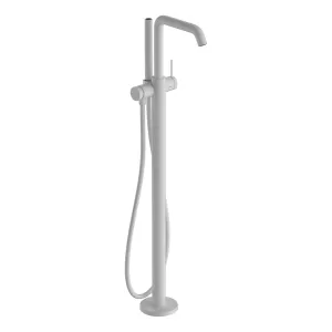 Hansgrohe Tecturis S Floorstanding Bath Shower Mixer With Handset - Matt White