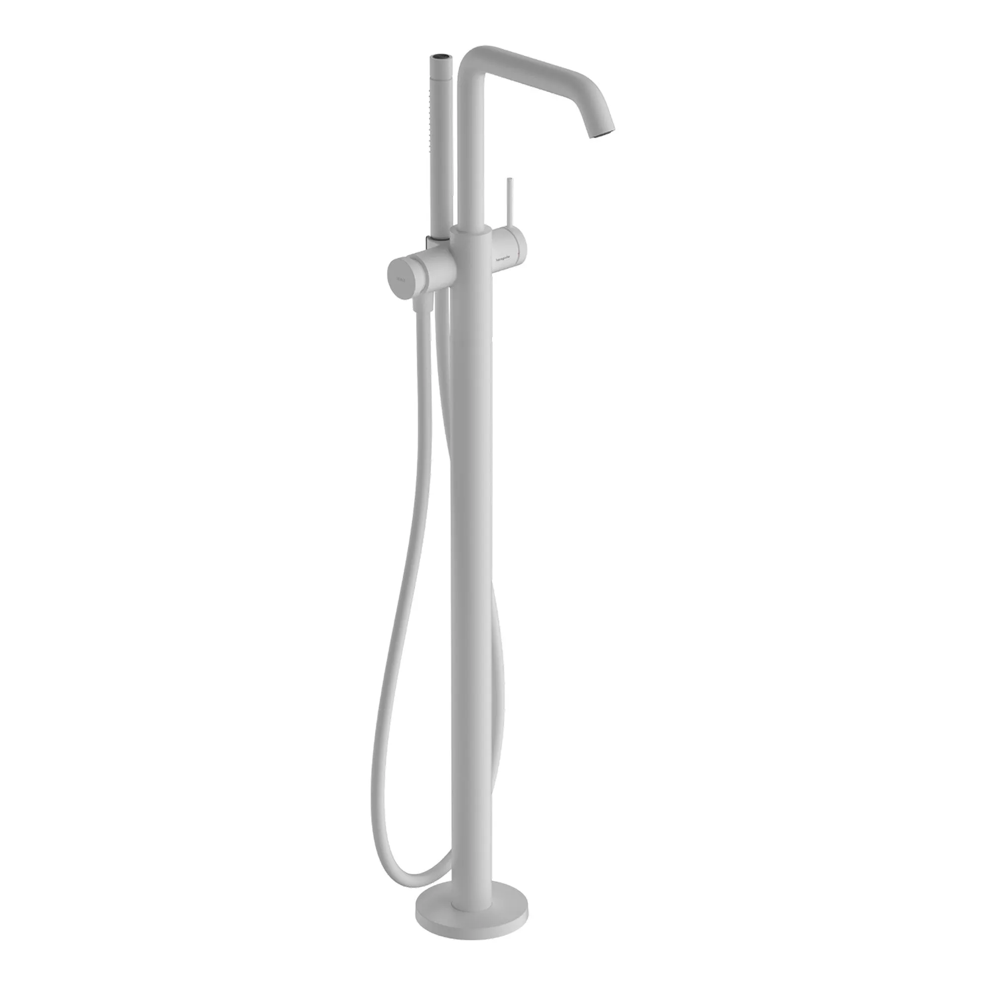 Hansgrohe Tecturis S Floorstanding Bath Shower Mixer With Handset - Matt White