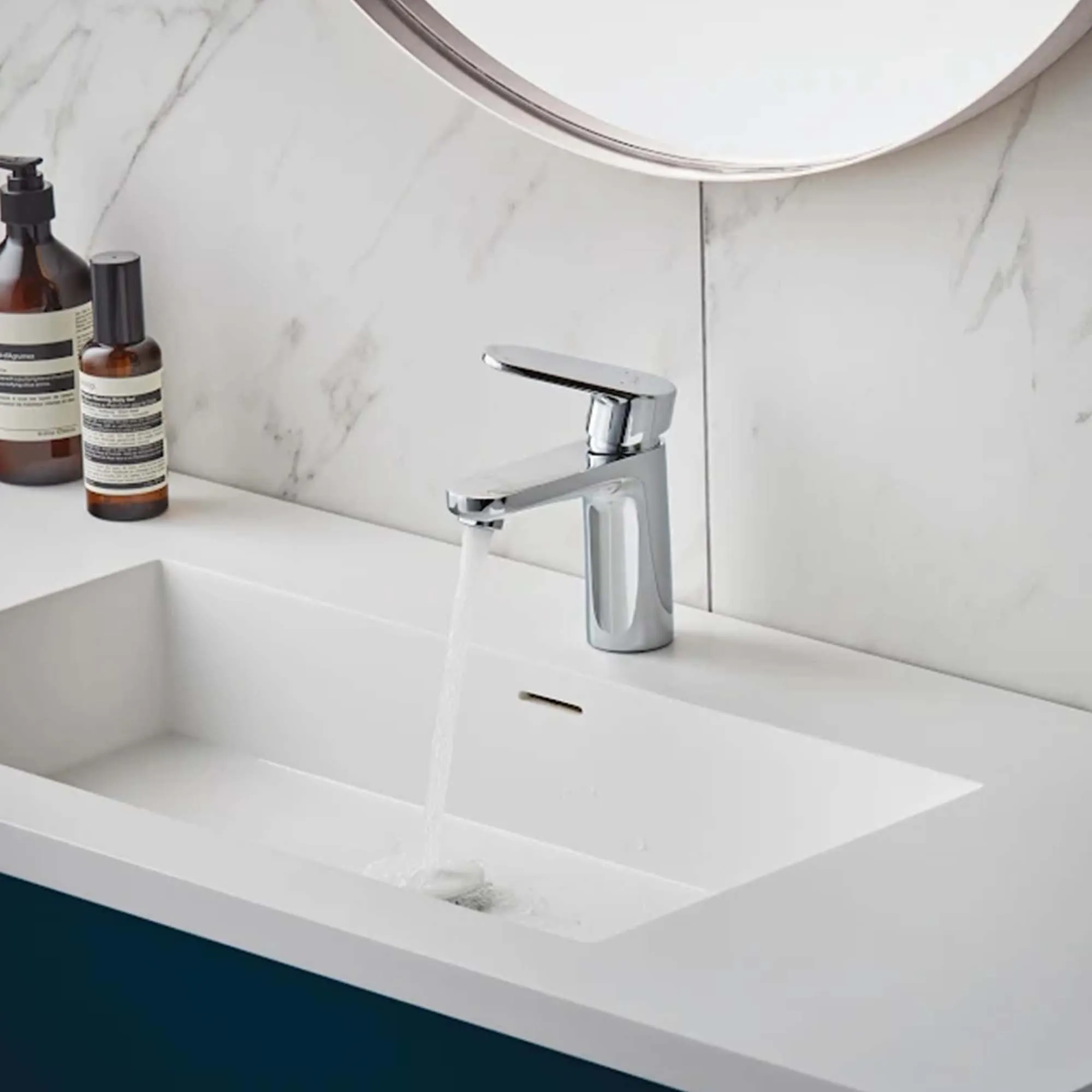 Hansgrohe Vernis Blend 100 Basin Mixer Tap With Pop-Up Waste - Chrome