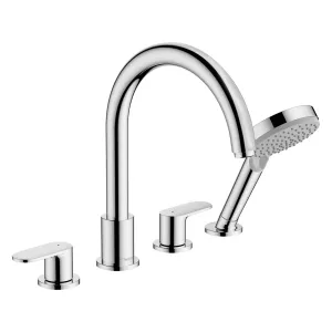 Hansgrohe Vernis Blend 4 Hole Deck Mounted Bath Mixer with Shower Handset - Chrome