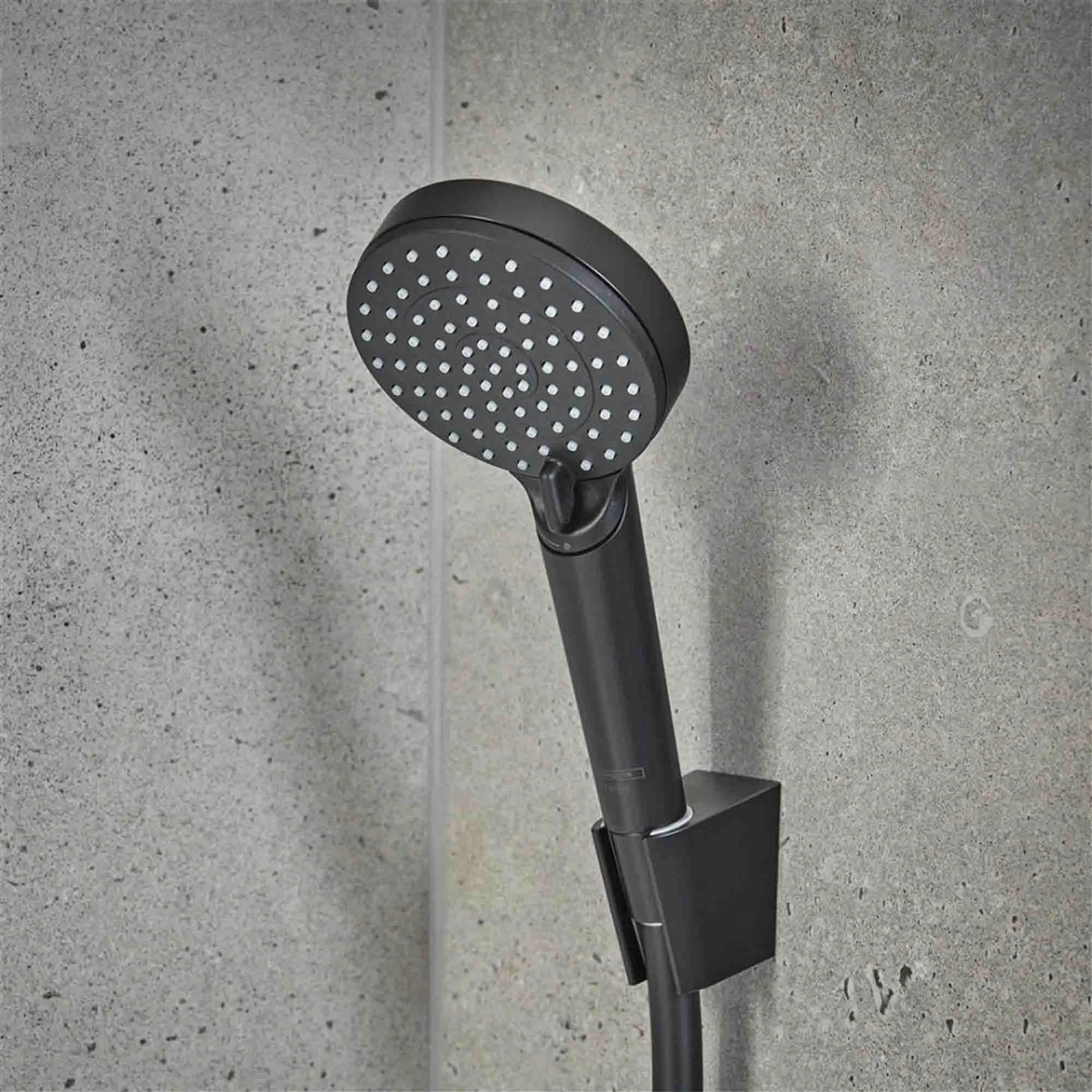 Hansgrohe Vernis Blend Deck Mounted Bath Shower Mixer with Handset - Matt Black