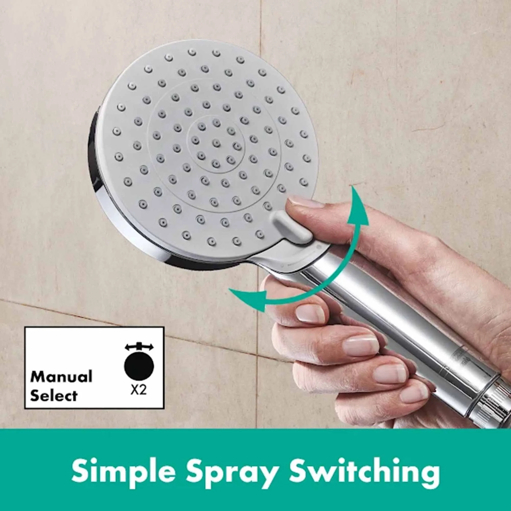 Hansgrohe Vernis Blend Deck Mounted Bath Shower Mixer with Handset - Matt Black