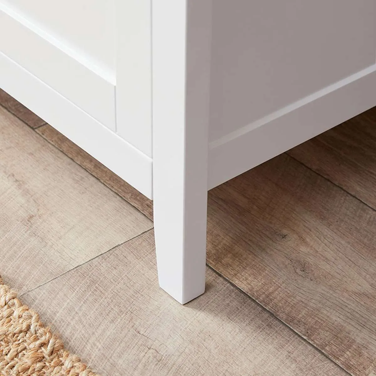 Hastings Buffet - White/Natural Mocka