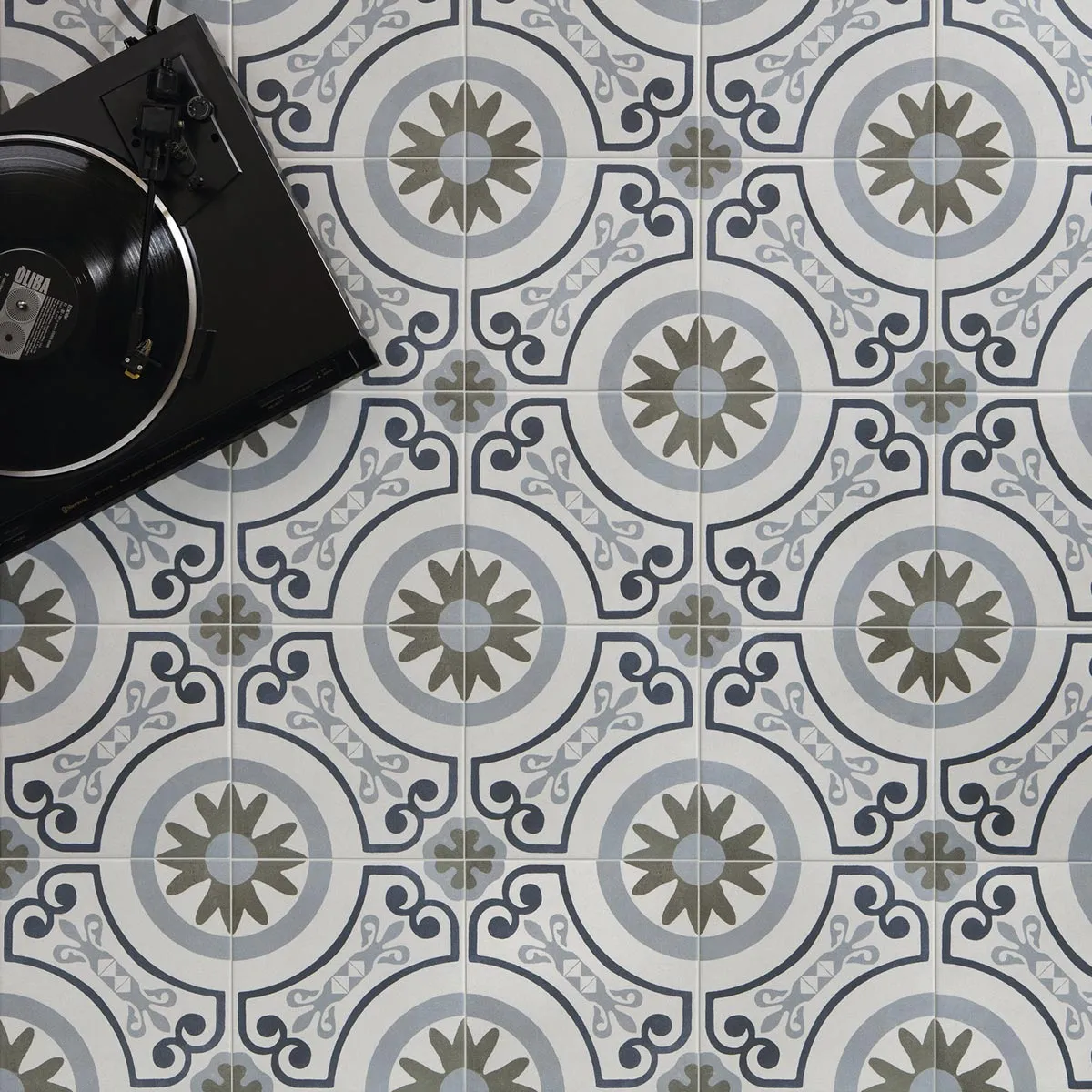 Havana White Garden Porcelain Tile 22x22cm Matt