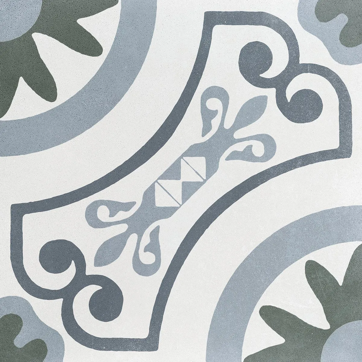 Havana White Garden Porcelain Tile 22x22cm Matt