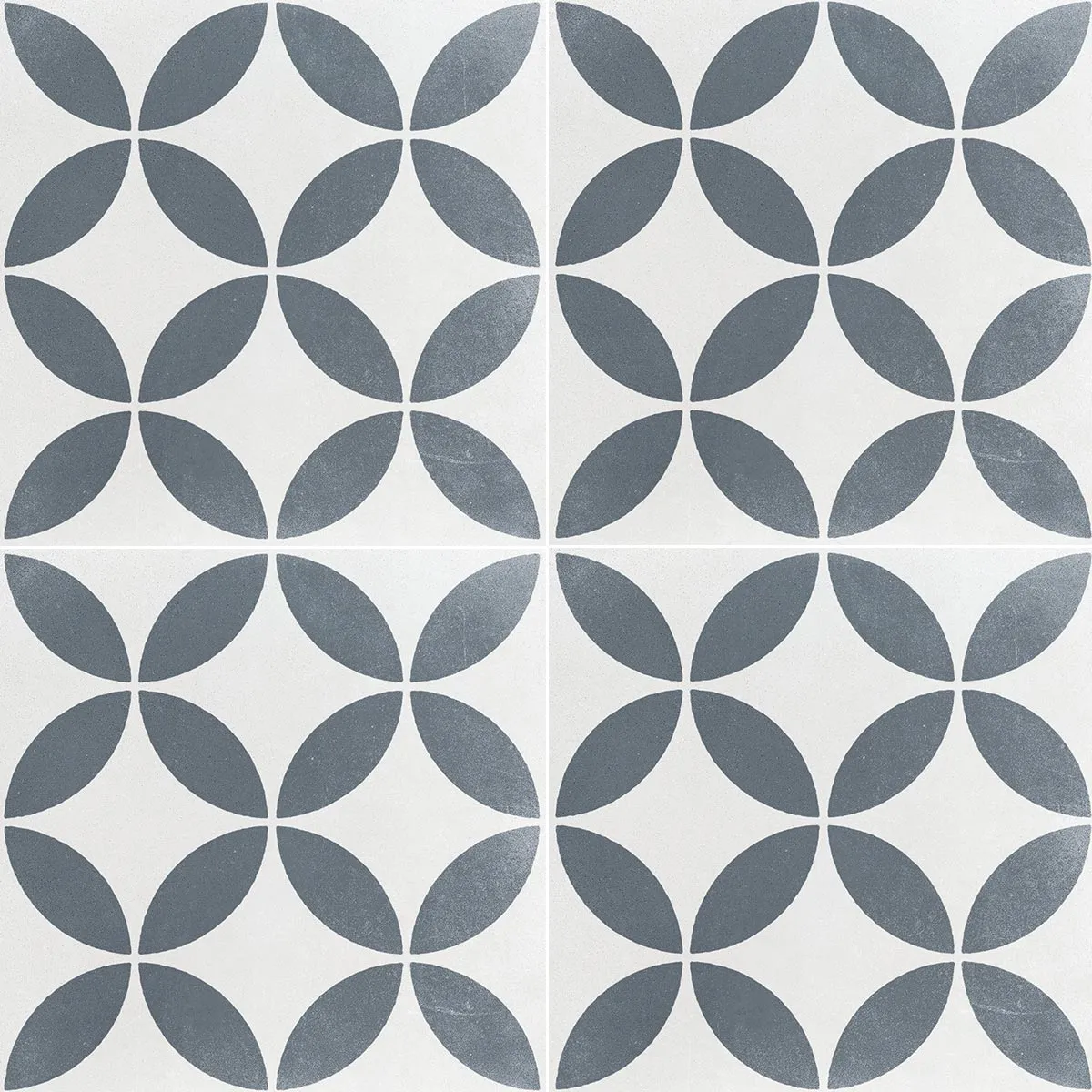 Havana White Petals Porcelain Tile 22x22cm Matt
