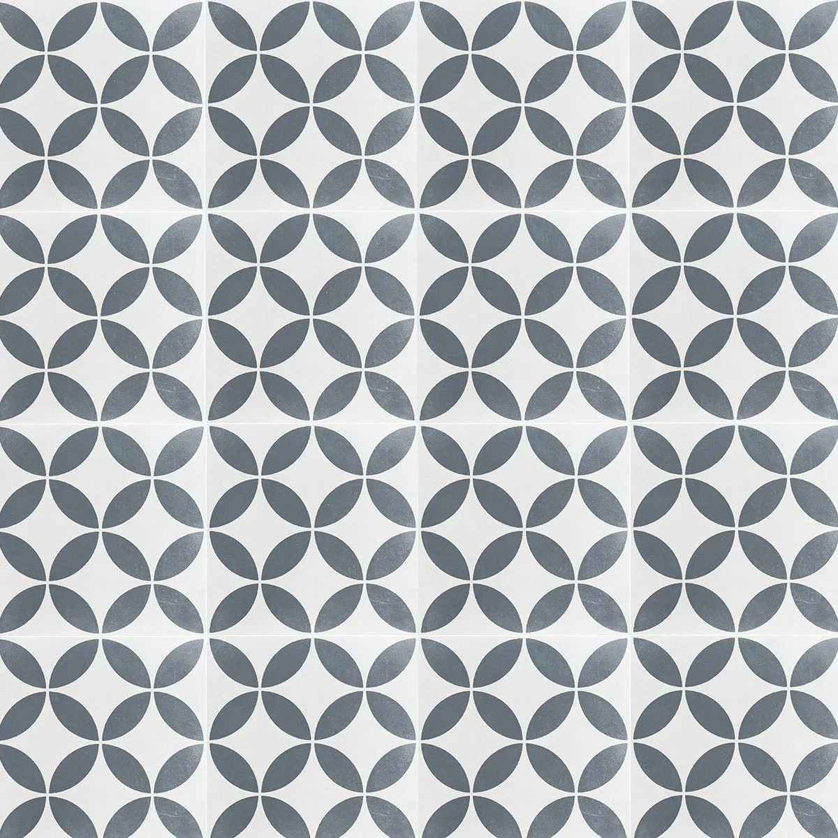 Havana White Petals Porcelain Tile 22x22cm Matt