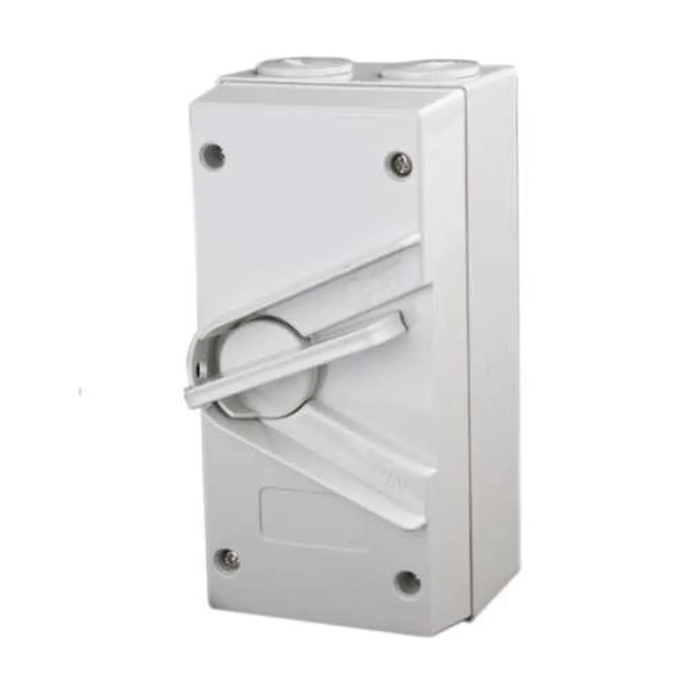 Hepol Single Pole Weatherproof Isolator 20A