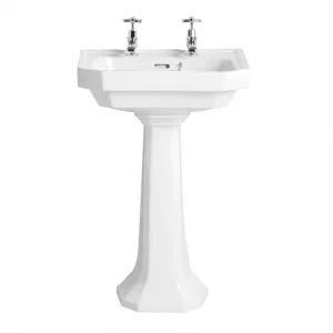 Heritage Granley 550 Rectangular Basin With Standard Pedestal