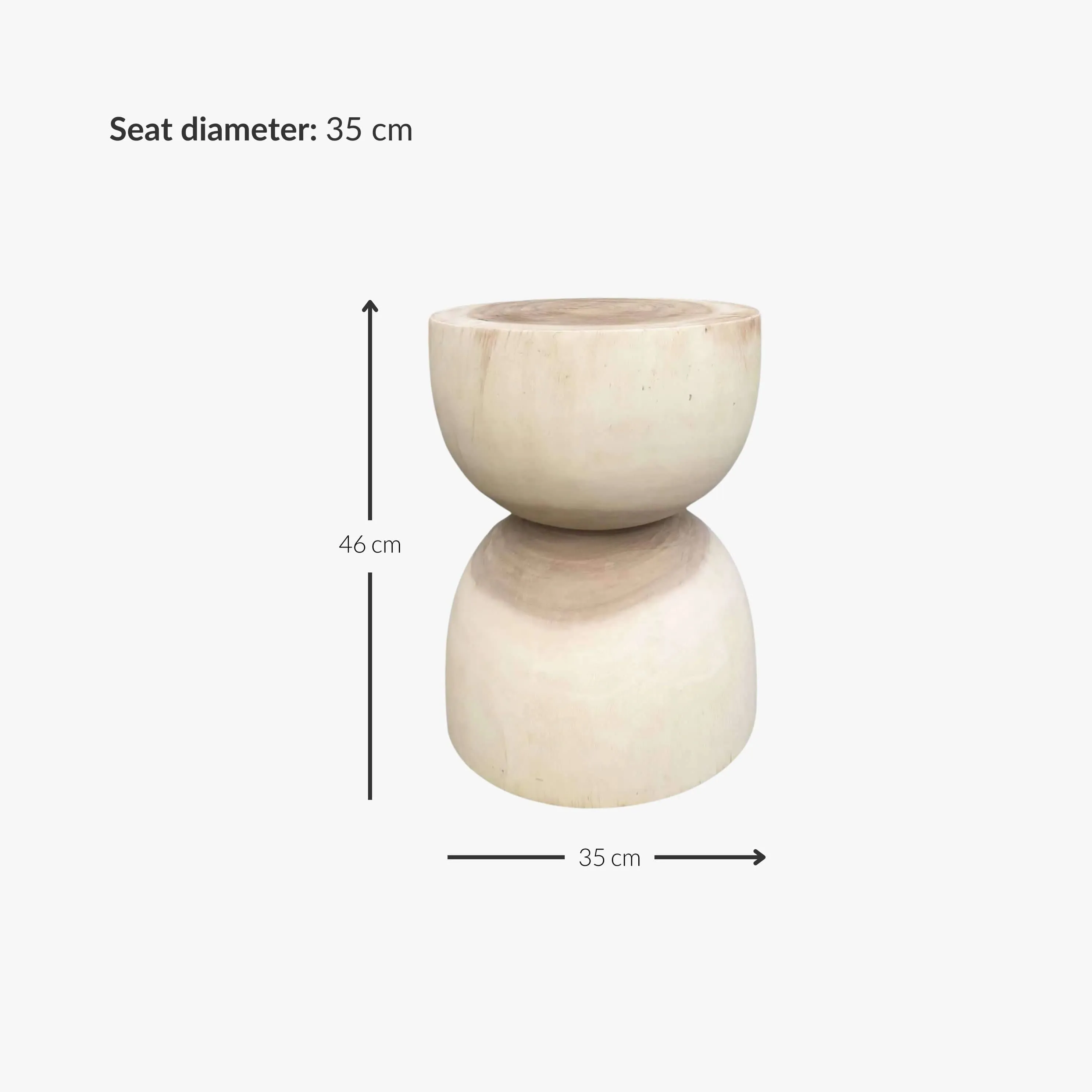 Hourglass Stool Zoco Home