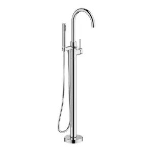 Hoxton Floorstanding Bath Shower Mixer With Pencil Handset Kit