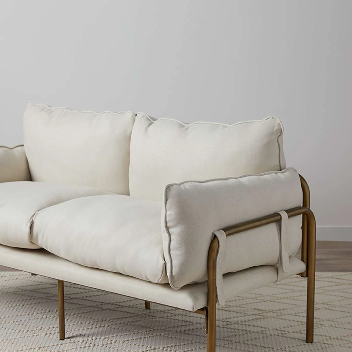 Hubert Two Seater Sofa - Bronze Mocka