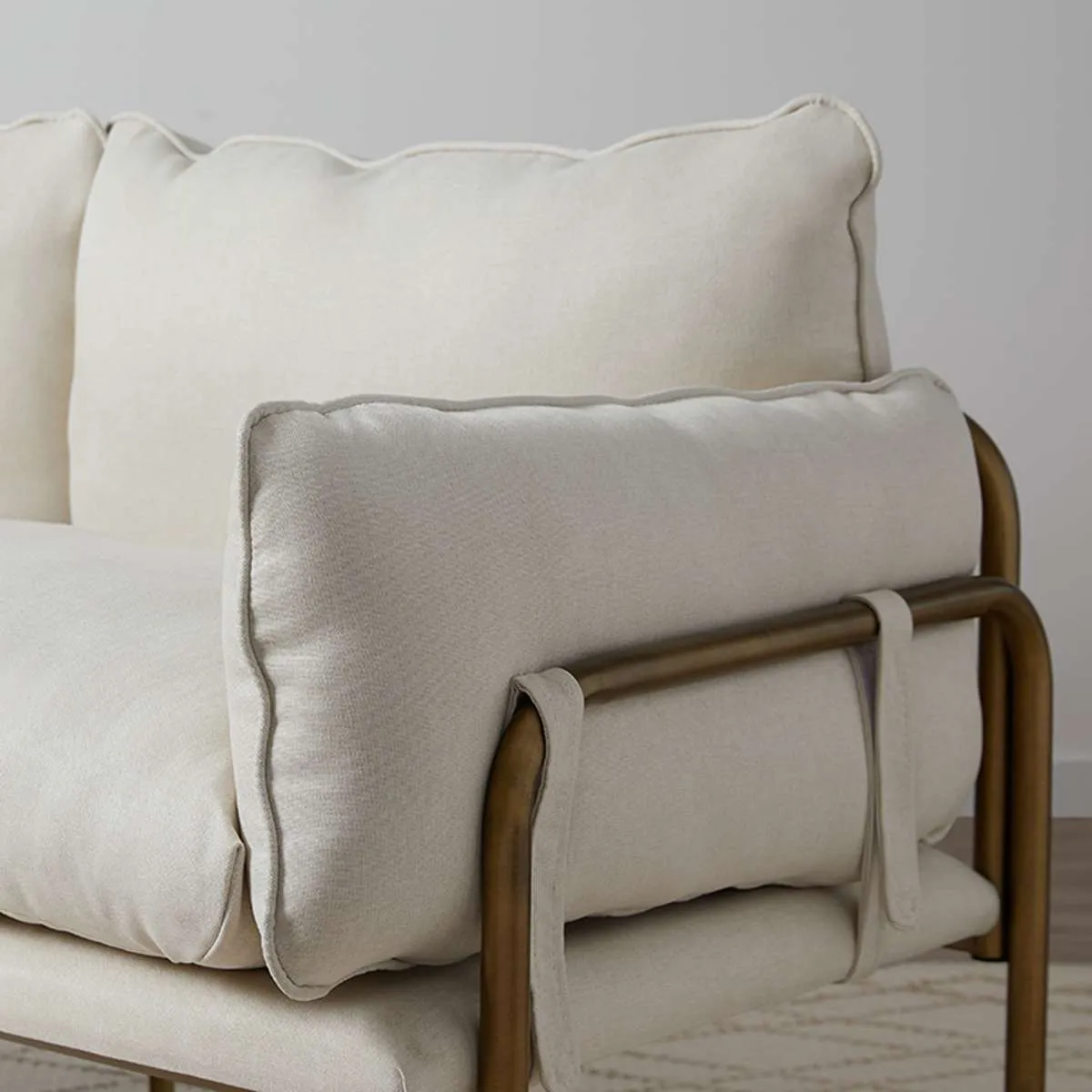 Hubert Two Seater Sofa - Bronze Mocka