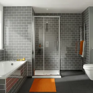 i4 Framed Twin Sliding Corner Shower Door