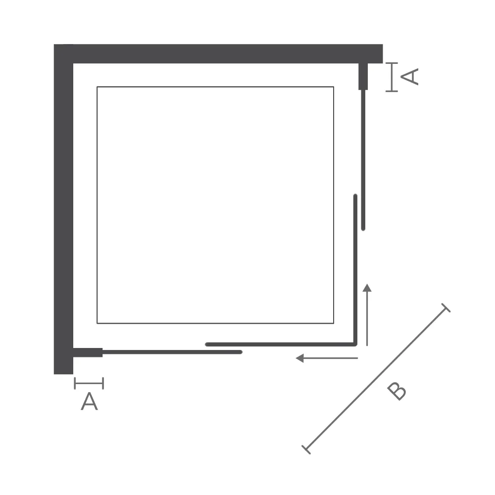 i4 Framed Twin Sliding Corner Shower Door