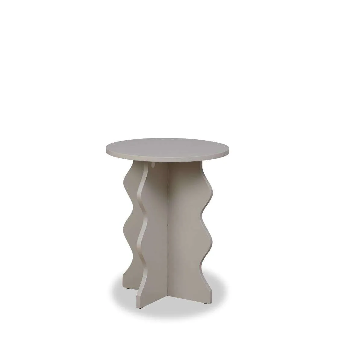Iris Wavey Side Table - Beige Mocka