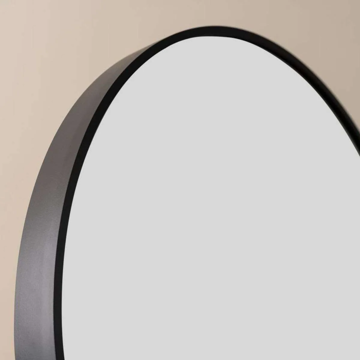 Jackson Metal Arch Full Length Freestanding Mirror - Black Mocka