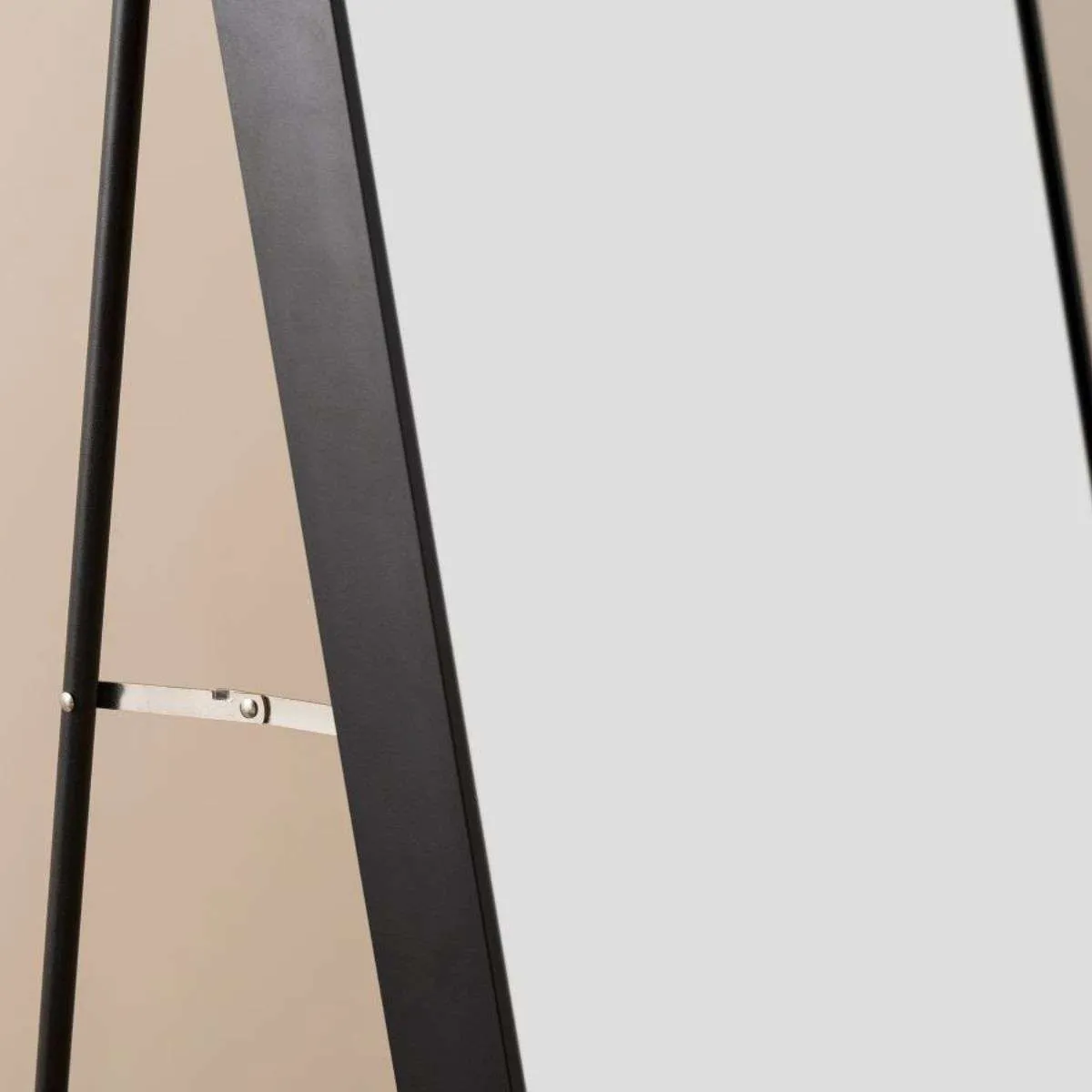 Jackson Metal Arch Full Length Freestanding Mirror - Black Mocka