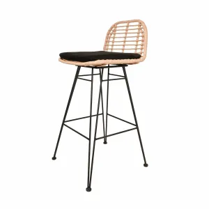 Jaipur Bar Stool | Black Zoco Home
