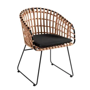Jaipur Rattan Outdoor Chair | Black Zoco Home