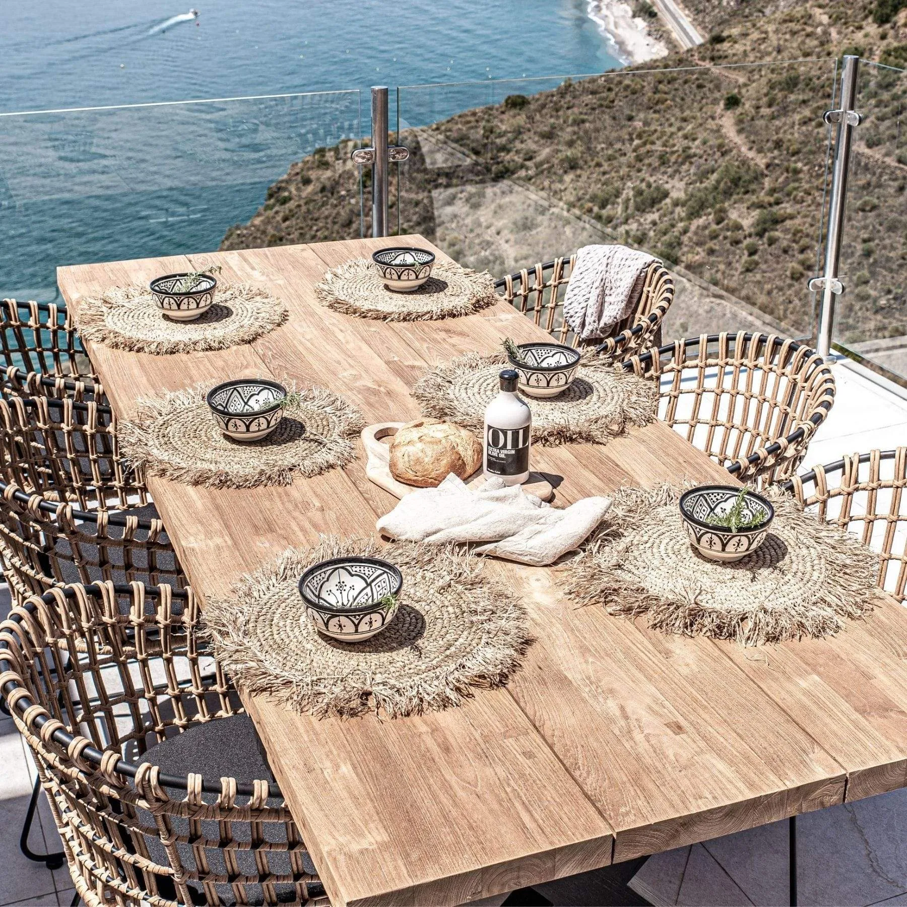 Jaipur Rattan Outdoor Chair | Black Zoco Home