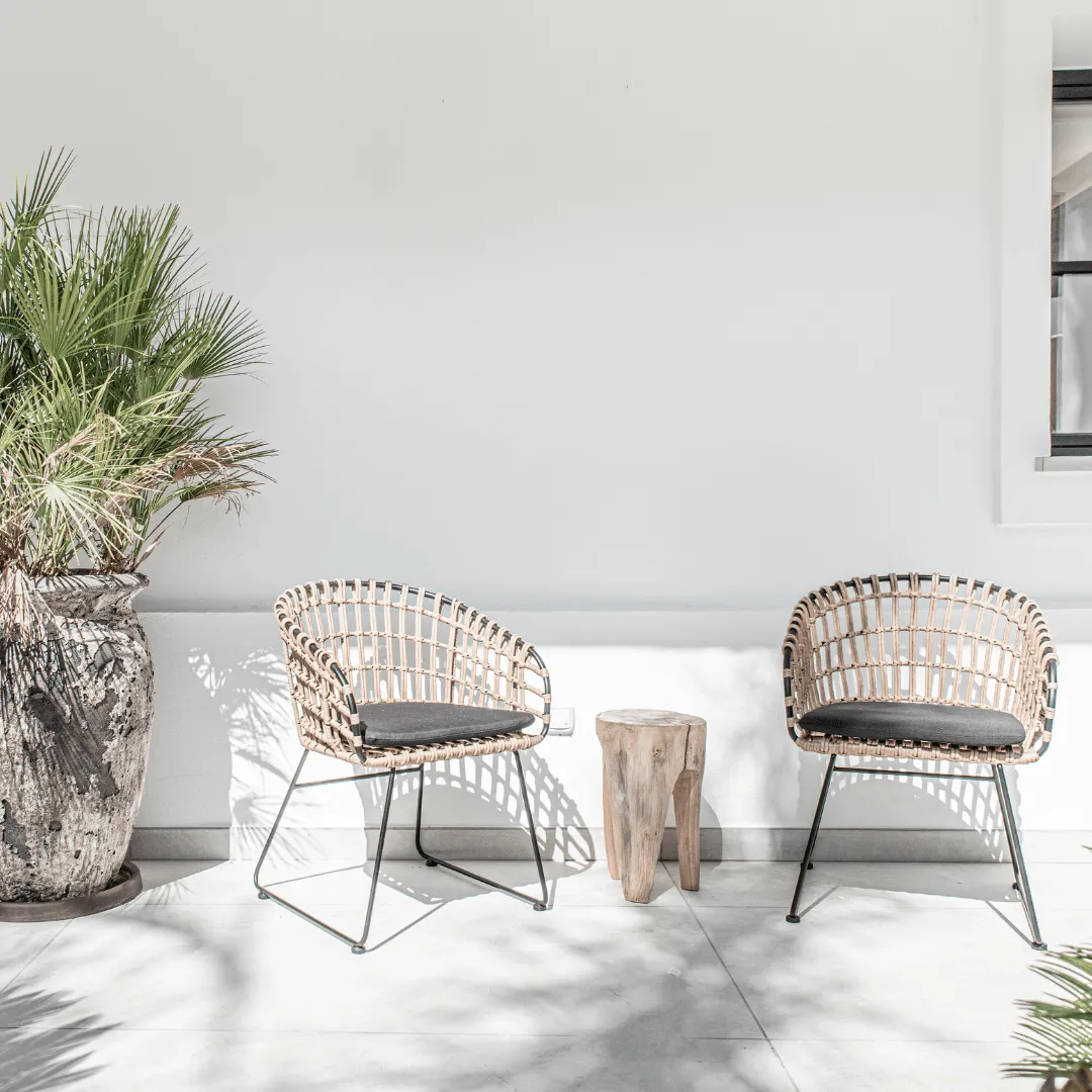Jaipur Rattan Outdoor Chair | Black Zoco Home