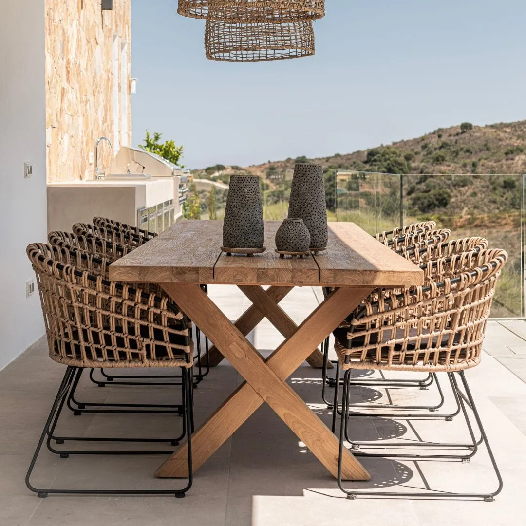 Jaipur Rattan Outdoor Chair | Black Zoco Home