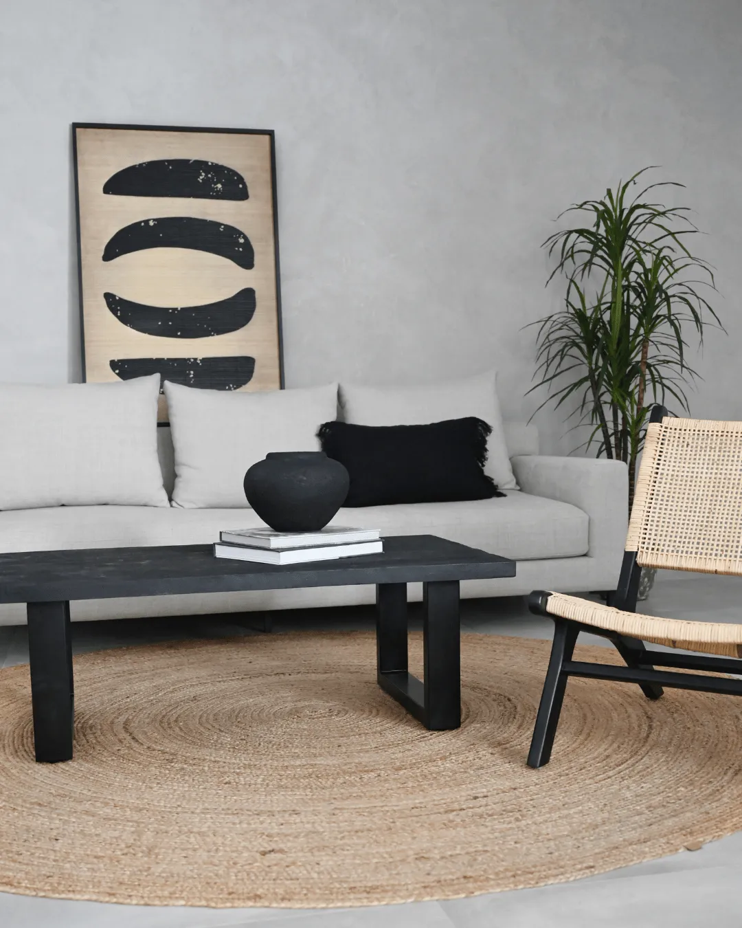 Jambi Coffee table | Black 120x70x40cm Zoco Home
