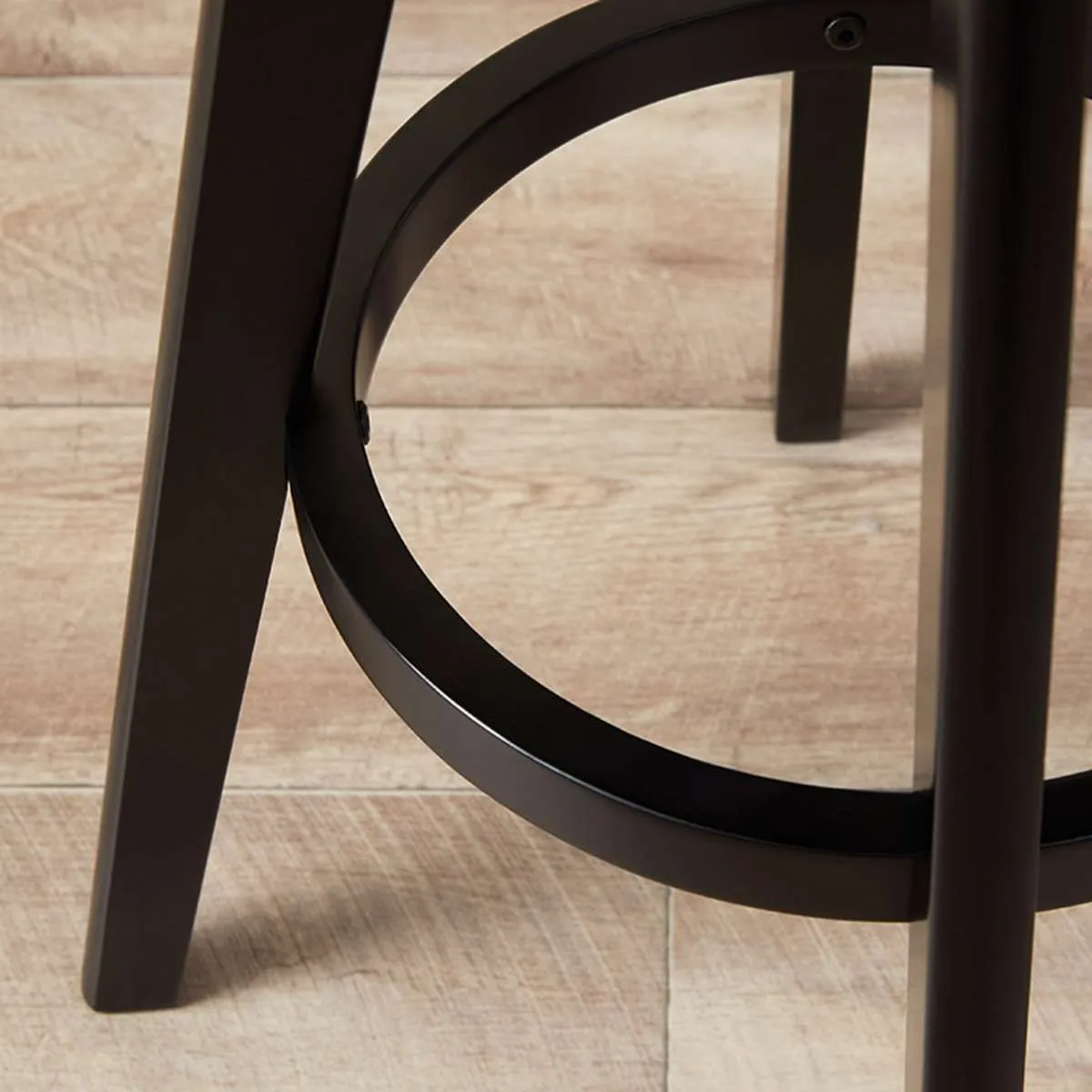 Jamie Bar Stool - Set Of 2 - Black Boucle Mocka