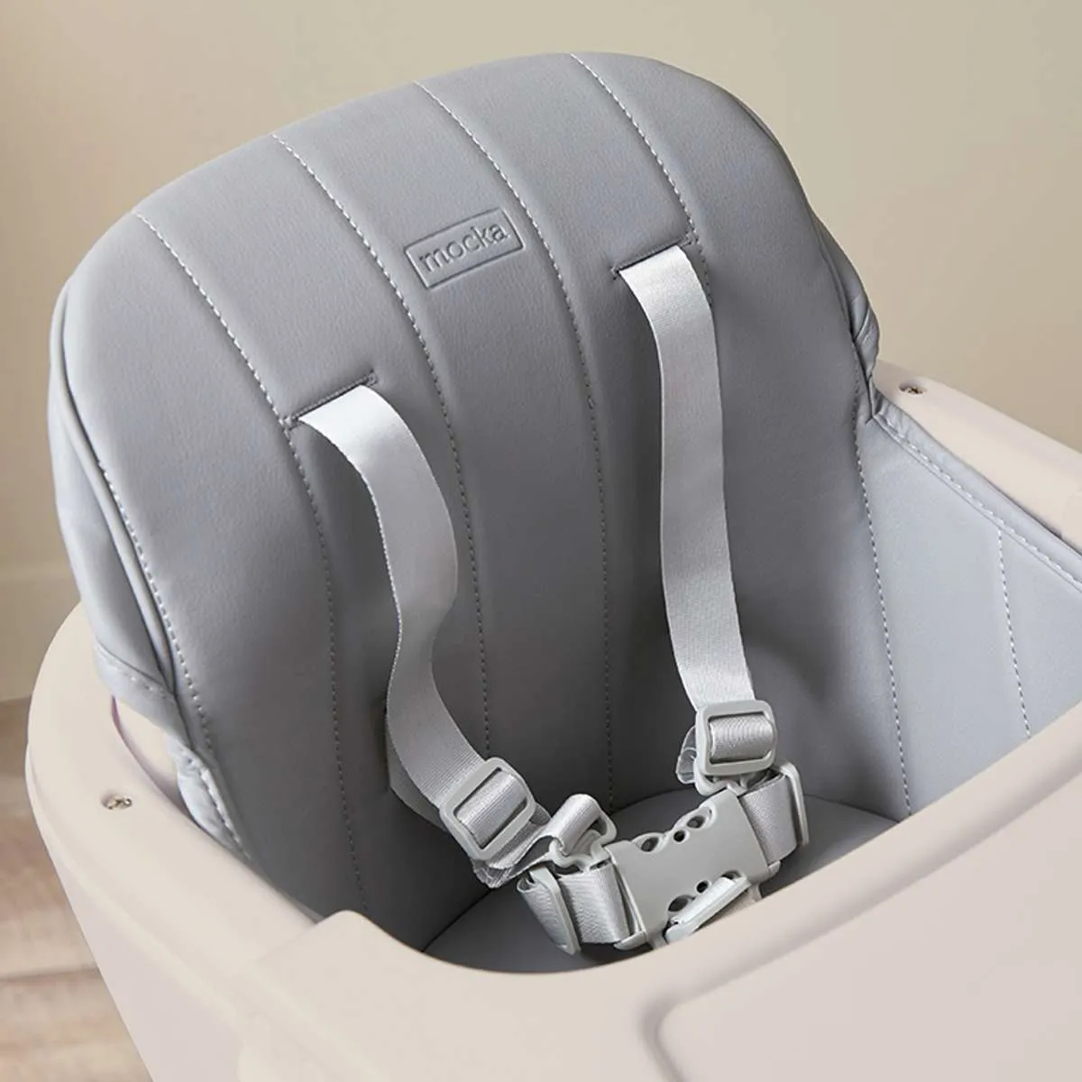 Jenson Natural Highchair - Grey Mocka