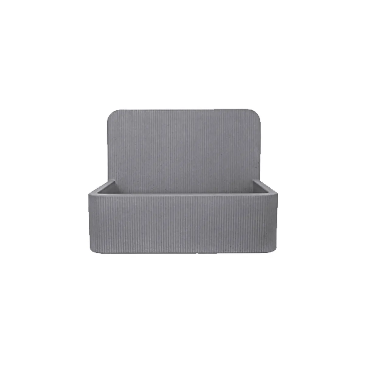 Kast Elm Patterned Wall-Hung Concrete Basin With Splashback